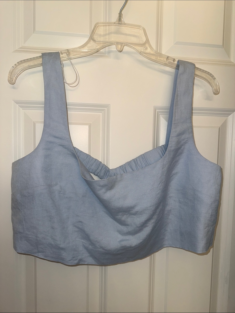 Light Blue Women’s Cropped Tank Top